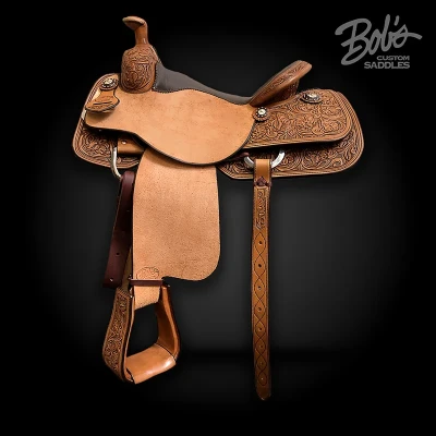 Roping Saddle 543 professional western roping saddle handcrafted for strength and performance.